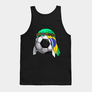 Brazil Soccer 2022 Arab Keffiyeh for Brazil Football Fans Tank Top